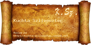 Kuchta Szilveszter névjegykártya